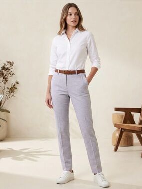 Theory Light Gray Tailored Pants